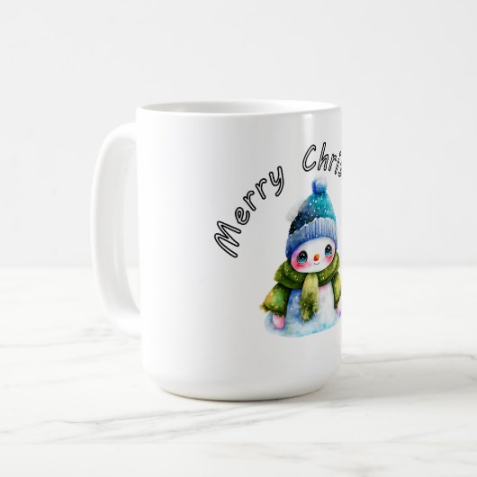Frohe Weihnachten Kaffeetasse (Vorderseite Links)