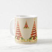 Frohe Weihnachten Kaffeetasse (Vorderseite Links)