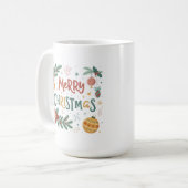 Frohe Weihnachten Kaffeetasse (Vorderseite Links)