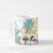 frohe weihnachten kaffeetasse (Vorderseite Links)