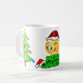 Frohe Weihnachten Kaffeetasse (Vorderseite Links)