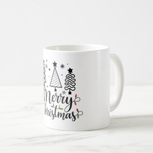 frohe Weihnachten Kaffeetasse (VorderseiteRechts)