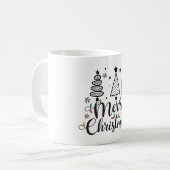 frohe Weihnachten Kaffeetasse (Vorderseite Links)