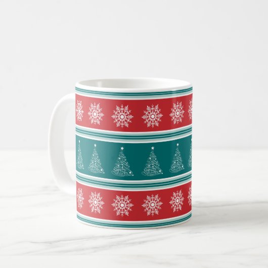Frohe Weihnachten Kaffeetasse (Vorderseite Links)