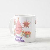 Frohe Weihnachten Kaffeetasse (Vorderseite Links)