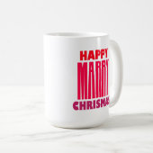 Frohe Weihnachten Kaffeetasse (VorderseiteRechts)