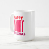 Frohe Weihnachten Kaffeetasse (Vorderseite Links)