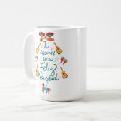 Frohe Weihnachten Kaffeetasse (Vorderseite Links)