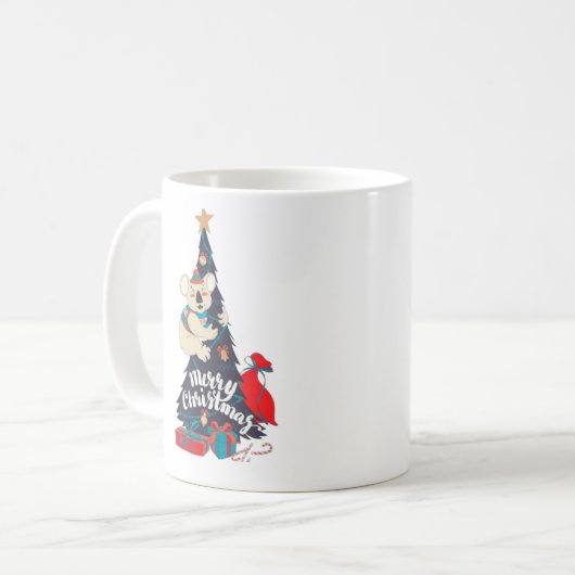 Frohe Weihnachten Kaffeetasse (Vorderseite Links)