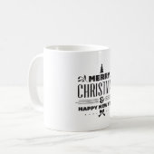 Frohe Weihnachten Kaffeetasse (Vorderseite Links)