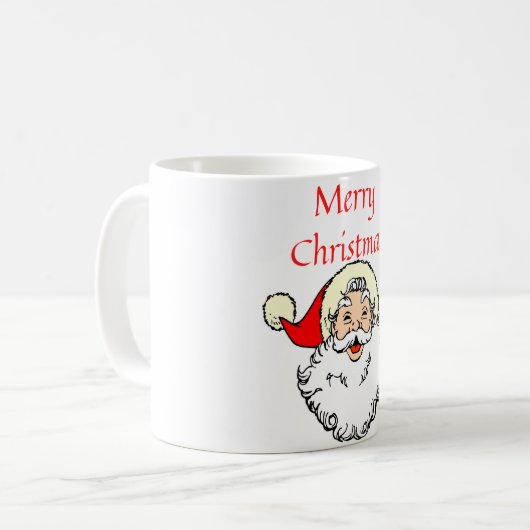 Frohe Weihnachten Kaffeetasse (Vorderseite Links)