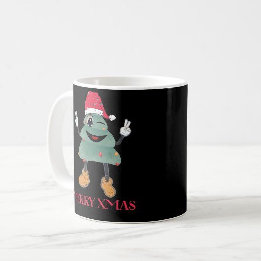 Frohe Weihnachten Kaffeetasse (Vorderseite Links)