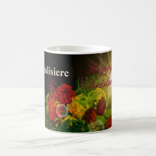 frohe Weihnachten Kaffeetasse (Mittel)