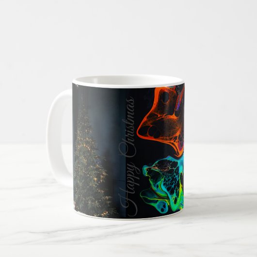Frohe Weihnachten Kaffeetasse (Vorderseite Links)