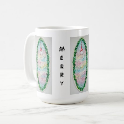 Frohe Weihnachten Kaffeetasse (Vorderseite Links)