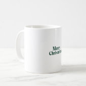 Frohe Weihnachten Kaffeetasse (Vorderseite Links)