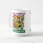 Frohe Weihnachten Kaffeetasse (Vorderseite Links)