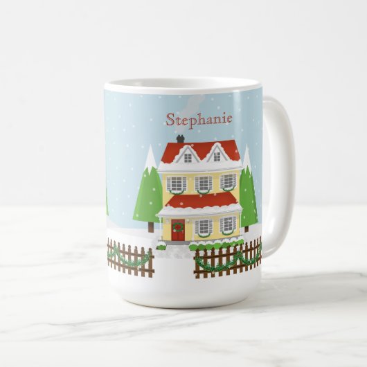 Frohe Weihnachten Kaffeetasse (VorderseiteRechts)