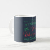 Frohe Weihnachten Kaffeetasse (Vorderseite Links)