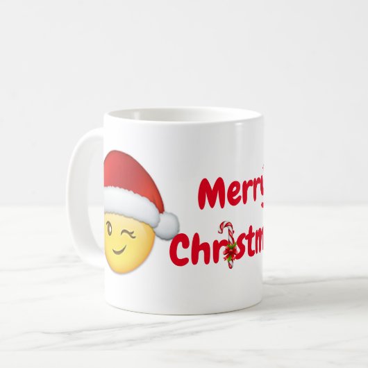Frohe Weihnachten Kaffeetasse (Vorderseite Links)