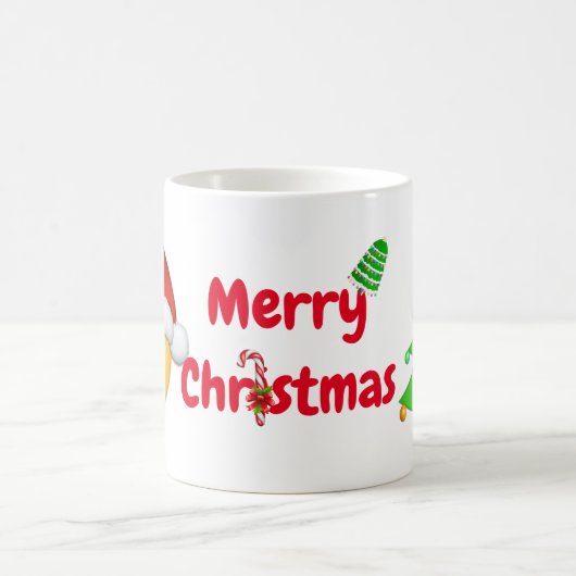 Frohe Weihnachten Kaffeetasse (Mittel)