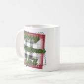Frohe Weihnachten Kaffeetasse (Vorderseite Links)