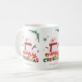 Frohe Weihnachten Kaffeetasse (Vorderseite Links)