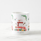 Frohe Weihnachten Kaffeetasse (Mittel)