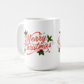 Frohe Weihnachten Kaffeetasse (Vorderseite Links)