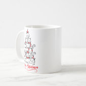 Frohe Weihnachten Kaffeetasse (Vorderseite Links)