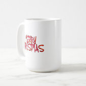 Frohe Weihnachten Kaffeetasse (Vorderseite Links)