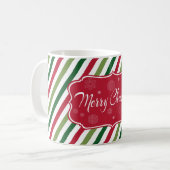 Frohe Weihnachten Kaffeetasse (Vorderseite Links)