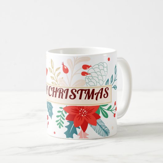 Frohe Weihnachten Kaffeetasse (VorderseiteRechts)
