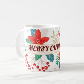 Frohe Weihnachten Kaffeetasse (Vorderseite Links)