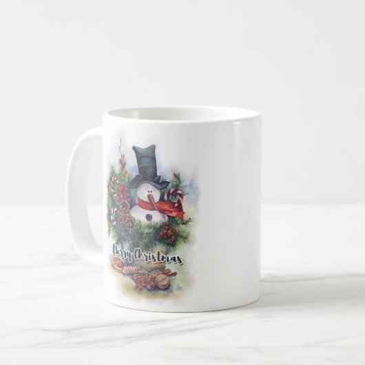 Frohe Weihnachten Kaffeetasse (Vorderseite Links)