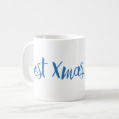 Frohe Weihnachten Kaffeetasse (Vorderseite Links)