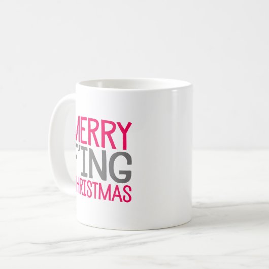 Frohe Weihnachten. Kaffeetasse (Vorderseite Links)