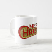 Frohe Weihnachten Kaffeetasse (Vorderseite Links)