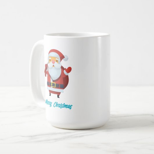 Frohe Weihnachten Kaffeetasse (Vorderseite Links)