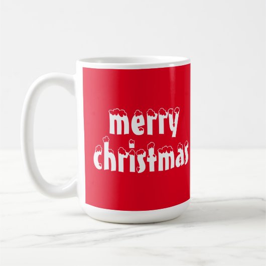 Frohe Weihnachten Kaffeetasse (Links)