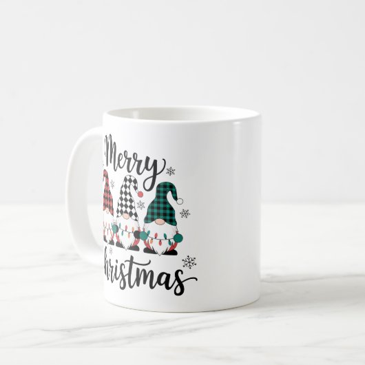 Frohe Weihnachten Kaffeetasse (Vorderseite Links)