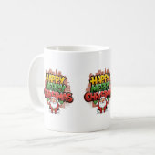 Frohe Weihnachten Kaffeetasse (Vorderseite Links)
