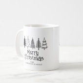 Frohe Weihnachten Kaffeetasse (Vorderseite Links)