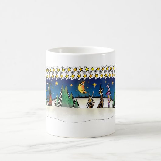 Frohe Weihnachten Kaffeetasse (Mittel)