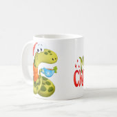 Frohe Weihnachten Kaffeetasse (Vorderseite Links)