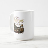 Frohe Weihnachten Kaffeetasse (Vorderseite Links)