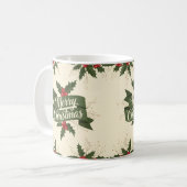 Frohe Weihnachten Kaffeetasse (Vorderseite Links)