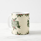 Frohe Weihnachten Kaffeetasse (Vorderseite Links)