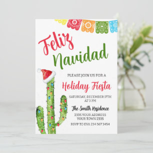 Frohe Weihnachten Kaktus Weihnachtsfeier Fiesta Einladung