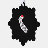 Frohe Weihnachten Kalifornien Ornament Karte (Linke Ecke)